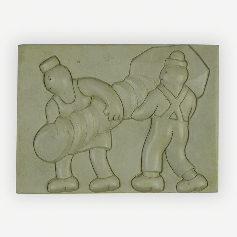 Tom Otterness, ‘Two workers at a task’, Sculpture, Plaster, Capsule Gallery Auction