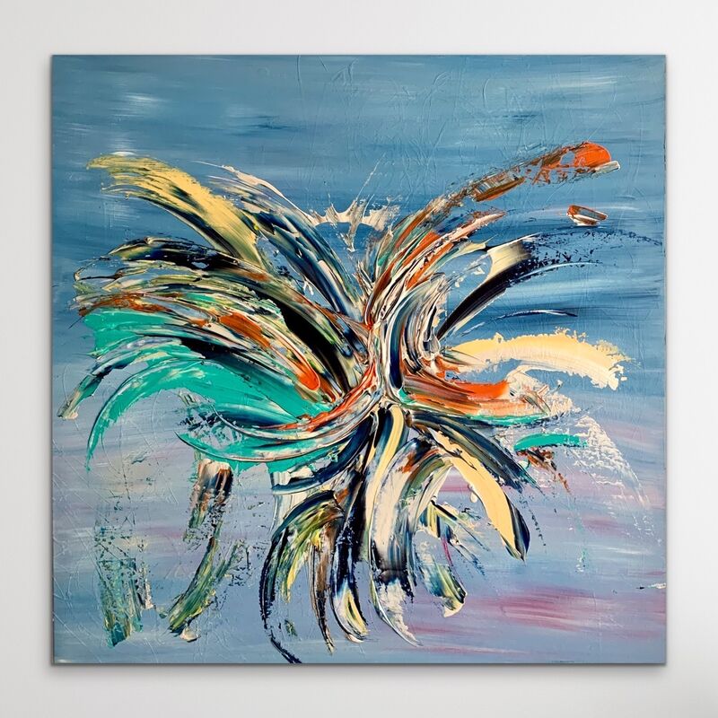 Lilly Lillà, ‘Blow of colors’, 2021, Painting, Acrylic on canvas, SmART Coast Gallery