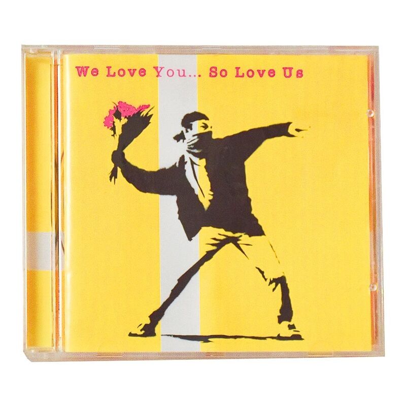 Banksy, ‘WE LOVE YOU SO LOVE US (CD)’, 2000, Ephemera or Merchandise, Artwork printed in colors on cd front cover insert and back cover insert as well., Silverback Gallery