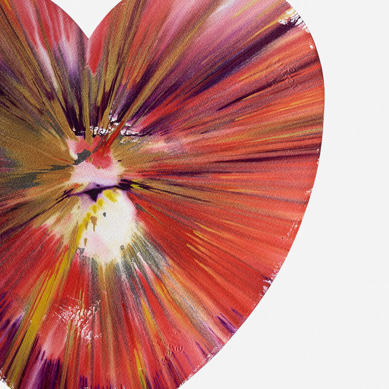 Damien Hirst, ‘Heart Spin Painting’, 2009, Painting, Acrylic on paper, Rago/Wright/LAMA