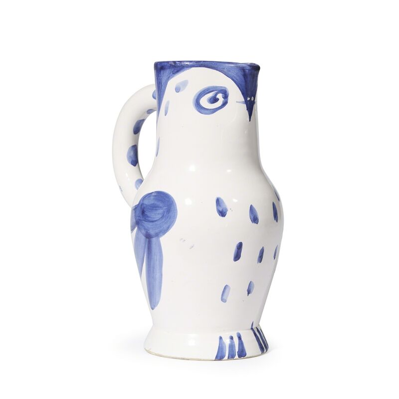 Pablo Picasso, ‘Owl’, 1954, Other, White earthenware clay pitcher with decoration in oxides on white enamel, Freeman's