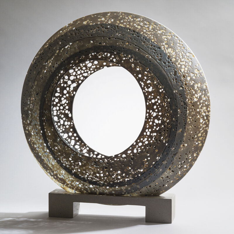 Karen Bexfield, ‘Oculus III’, 2020, Sculpture, Kiln-Formed Glass & Concrete, Studio E Gallery