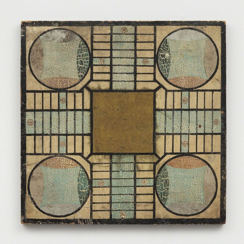 Unknown Artist, ‘Parcheesi Variation Game Board ’, Early 20th Century, Other, Polychrome on wood, Ricco/Maresca Gallery