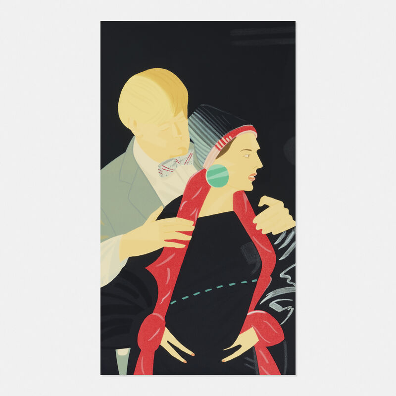 Alex Katz, ‘Red Grooms and Elizabeth Ross (from Pas de Deux)’, 1993-1994, Print, Screenprint in colors on Arches Cover paper, Rago/Wright/LAMA