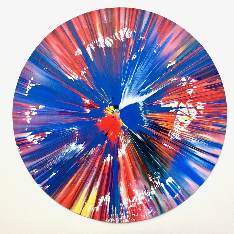 Damien Hirst, ‘Circle (original spin painting)’, 2009, Painting, Acrylic on paper, Joseph Fine Art LONDON