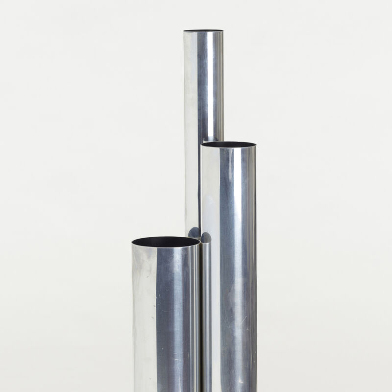 Pat Hoffman, ‘Triad floor lamps, pair’, c. 1970, Design/Decorative Art, Anodized aluminum, Rago/Wright/LAMA