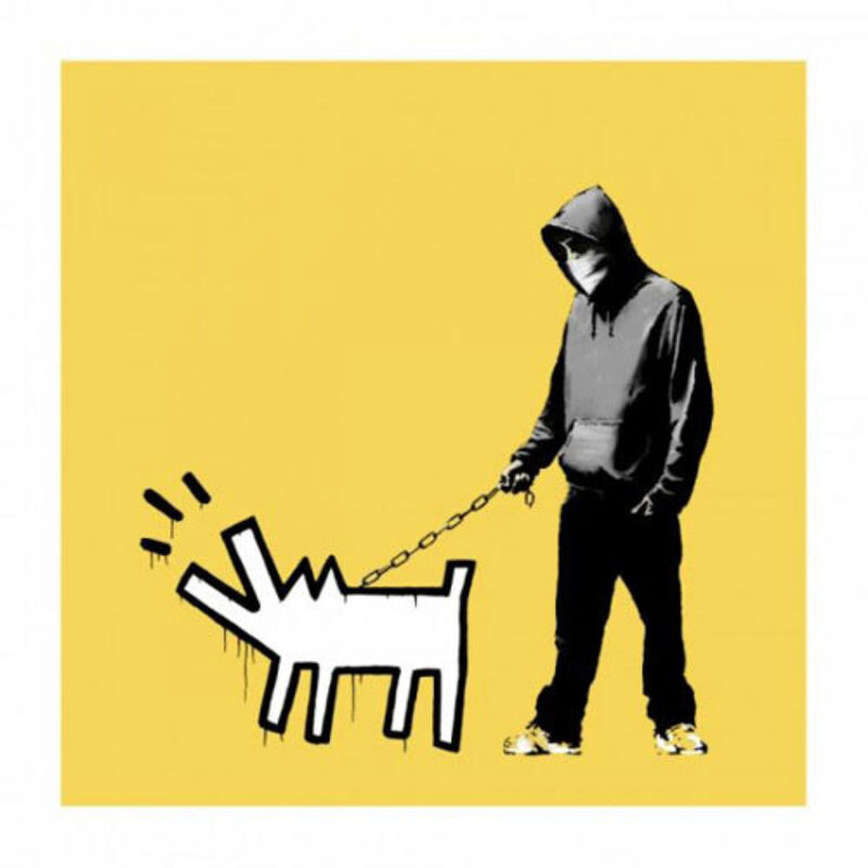 Banksy, ‘Choose Your Weapon (Soft Yellow) - Signed’, 2010, Print, Screen print on paper, Hang-Up Gallery
