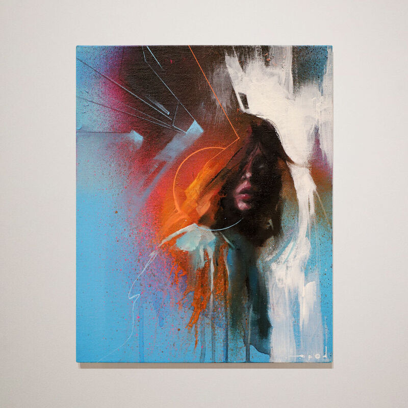 .EPOD, ‘STUD.E/Z13’, 2019, Painting, Spray paint and oil on canvas, AURUM GALLERY