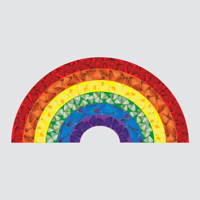 Damien Hirst, ‘H7-1 Big Rainbow’, 2020, Print, Laminated giclee print on aluminum composite panel, Artsy x Forum Auctions