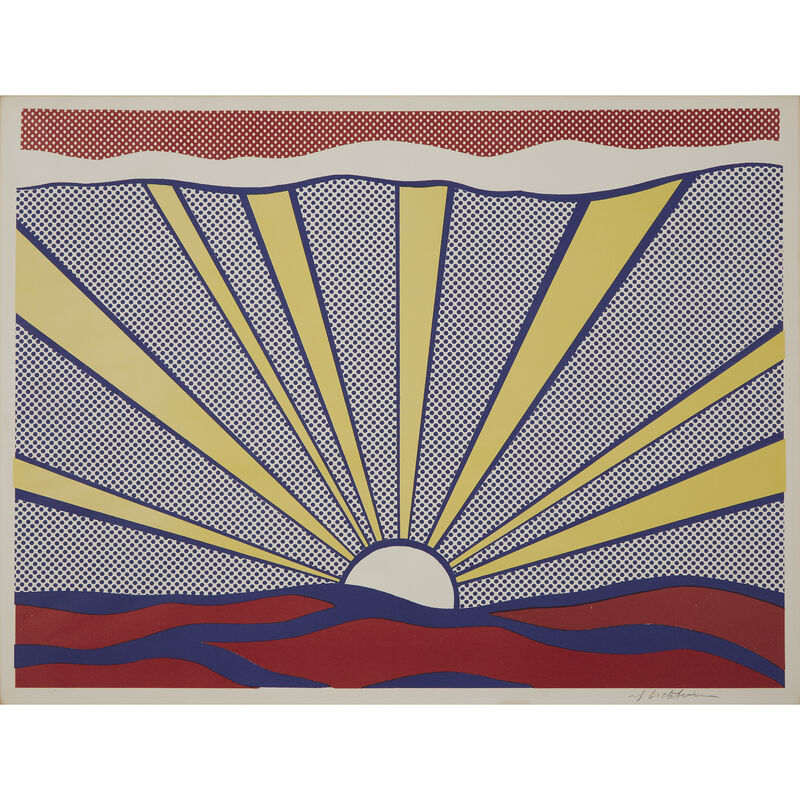 Roy Lichtenstein, ‘Sunrise’, 1965, Print, Color offset lithograph on lightweight wove paper, Freeman's