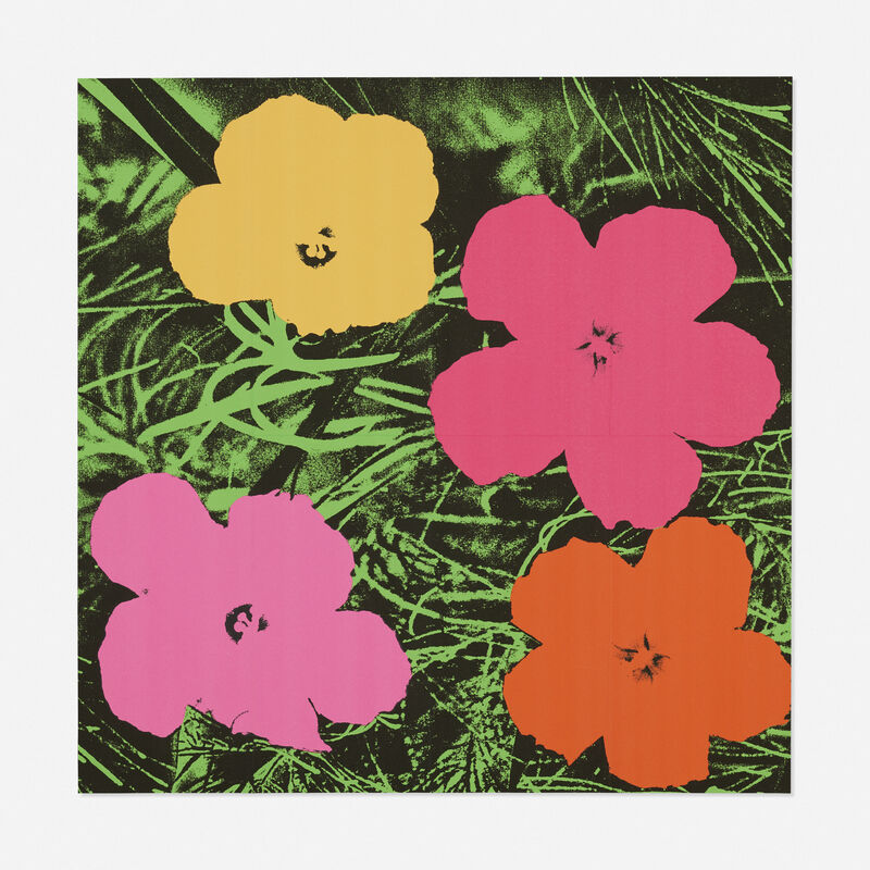 Andy Warhol, ‘Flowers (Castelli mailer)’, 1964, Print, Offset lithograph in colors, Rago/Wright/LAMA