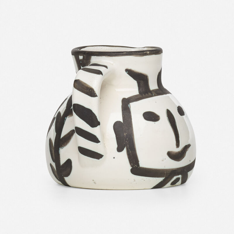 Pablo Picasso, ‘Tête Carrée pitcher’, 1953, Textile Arts, Glazed earthenware with oxidized paraffin decoration, Rago/Wright/LAMA