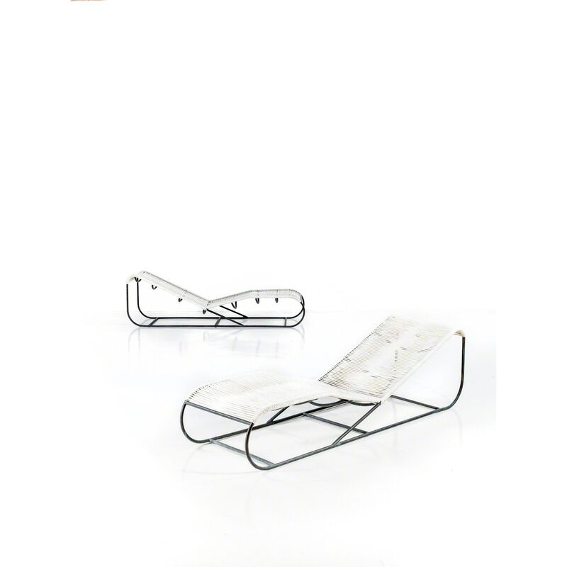 Kipp Stewart, ‘Pair Of Chairs’, 1960, Design/Decorative Art, Bronze et corde, PIASA