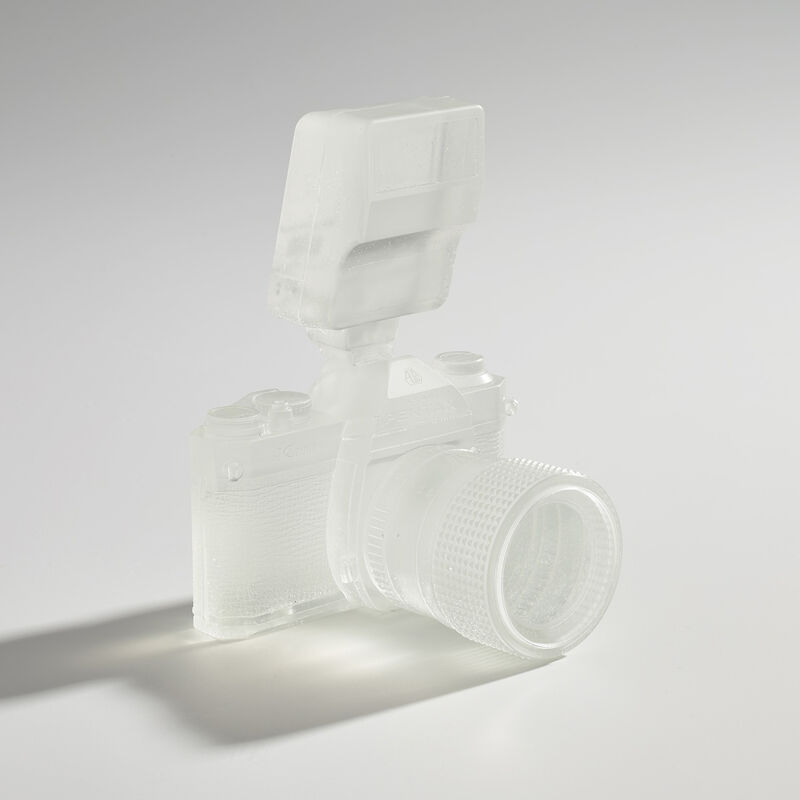 Daniel Arsham, ‘Crystal Relic 003 (Crystal Camera)’, 2021, Sculpture, Cast resin multiple, contained in the original foam-lined black presentation box., Phillips