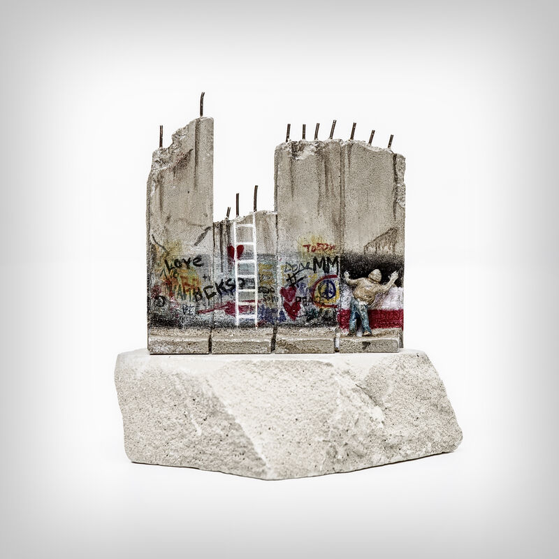 Banksy, ‘Walled Off Hotel - Seven Part Souvenir Defeated Wall Section’, Ephemera or Merchandise, Hand-painted resin sculpture with West Bank Separation Wall base, Tate Ward Auctions