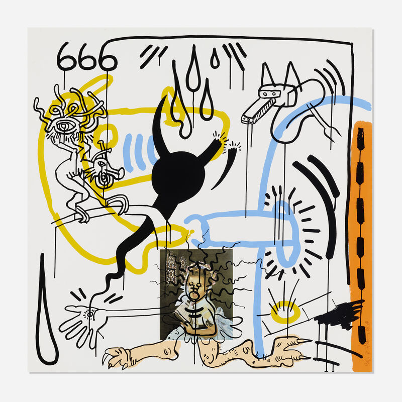 Keith Haring, ‘No. 8 (from Apocalypse)’, 1988, Print, Screenprint in colors, Rago/Wright/LAMA