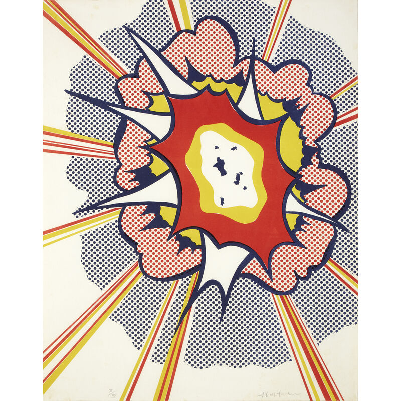 Roy Lichtenstein, ‘Explosion from Portfolio 9’, 1967, Print, Color lithograph on wove paper, Freeman's