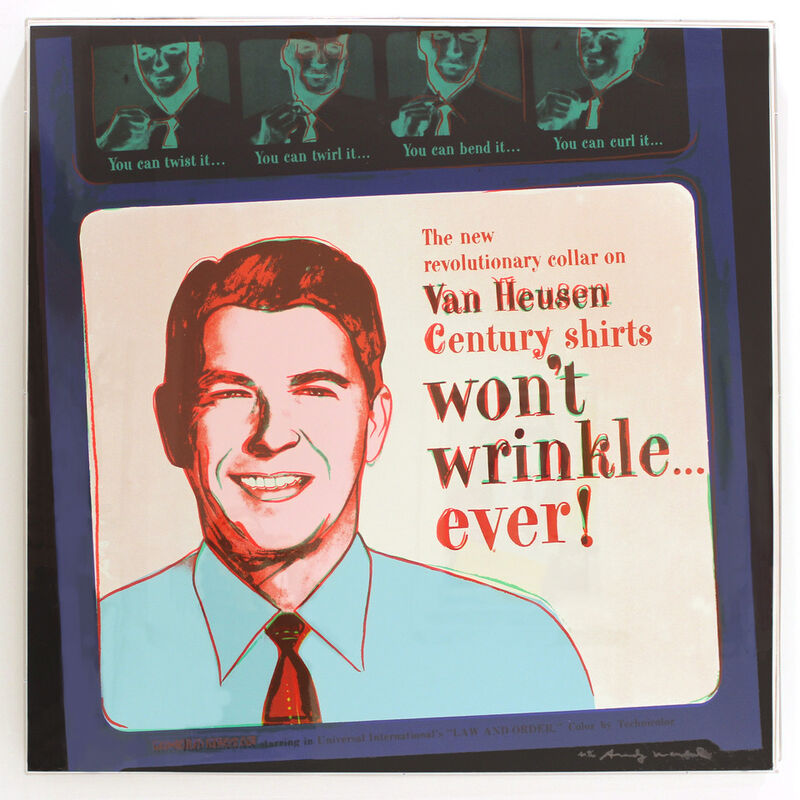 Andy Warhol, ‘Van Heusen (Ronald Reagan) (FS II.356)’, 1985, Print, Screenprint on Lenox Museum Board, Revolver Gallery