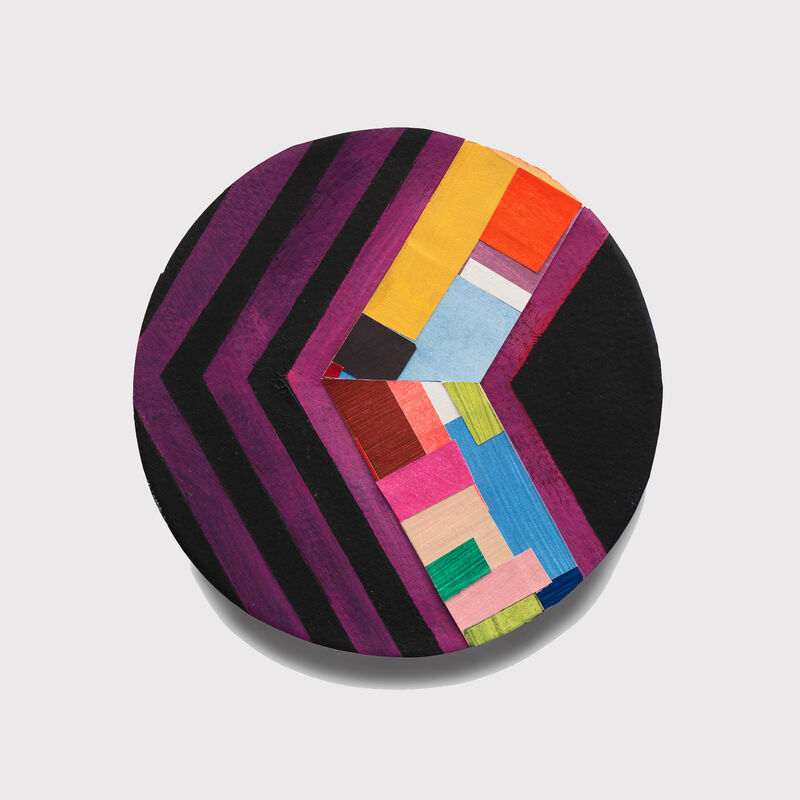 Phyllis Gorsen, ‘Interlink’, 2019, Painting, Acrylic and paper on round canvases, InLiquid