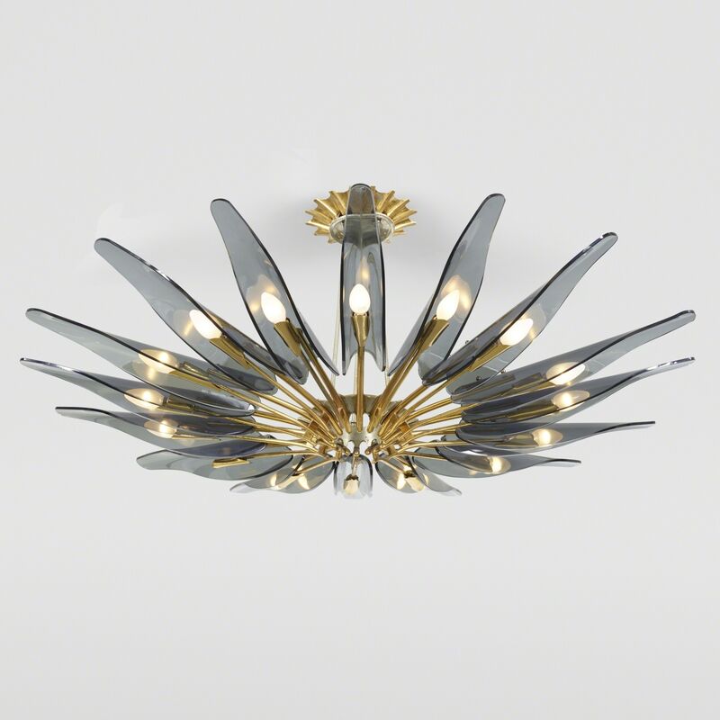 Fontana Arte, ‘Dalia chandelier, model 1563A’, 1954, Design/Decorative Art, Glass, brass, Rago/Wright/LAMA
