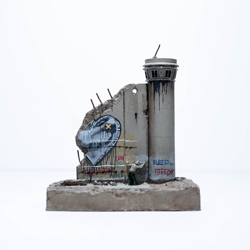 Banksy, ‘Walled Off Hotel - Wall Sculpture (Heart)’, 2018, Ephemera or Merchandise, Miniature concrete souvenir sculpture, hand painted by local artists, Lougher Contemporary