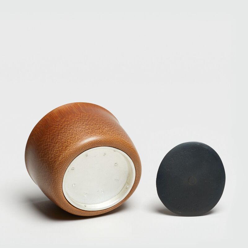 Andreas Caderas, ‘Bamboo container with silver inside’, 2019, Other, Old Japanese bamboo; inside: silver; iron lid, Japan Art - Galerie Friedrich Mueller