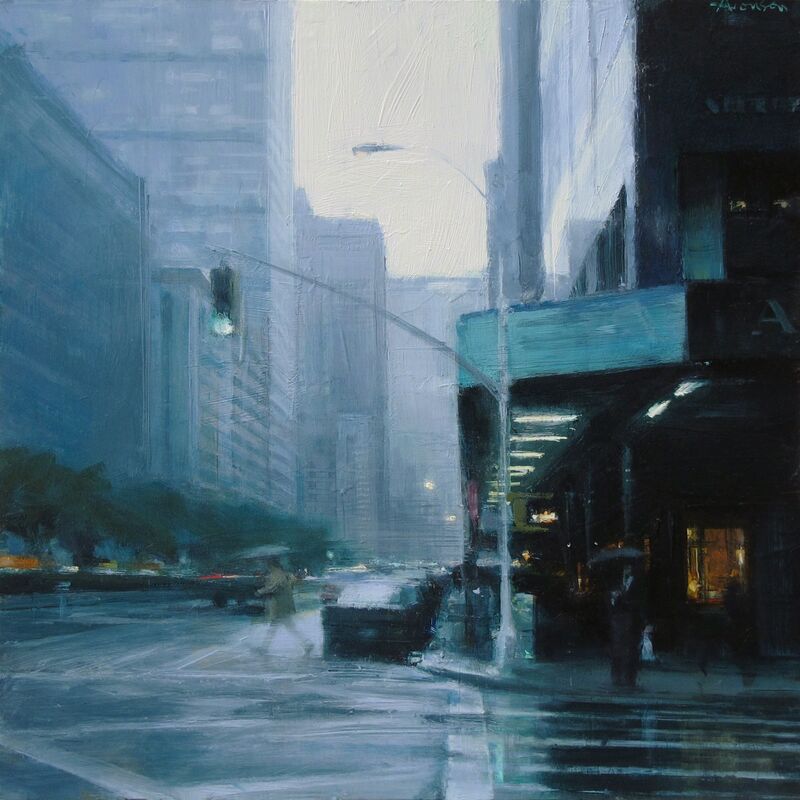 Ben Aronson, ‘Rain, Park Avenue’, 2018, Painting, Oil on panel, Jenkins Johnson Gallery