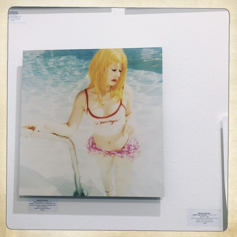 Stefanie Schneider, ‘Max in Pool’, 1999, Photography, Analog C-Print, enlarged and hand-printed by the artist Stefanie Schneider on Fuji Crystal Archive Paper, based on a Stefanie Schneider expired Polaroid, Instantdreams