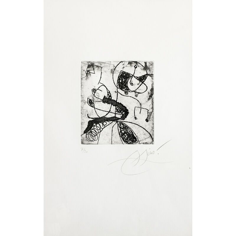 Joan Miró, ‘Les Saltimbanques, Plate I’, 1975, Print, Etching in black on Arches, PIASA