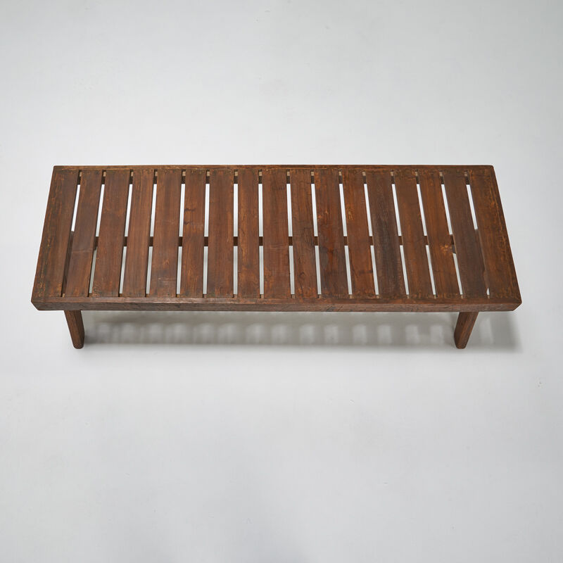Pierre Jeanneret, ‘Slatted bench from the Chandigarh administrative buildings, France/India’, 1950s, Design/Decorative Art, Teak, Rago/Wright/LAMA