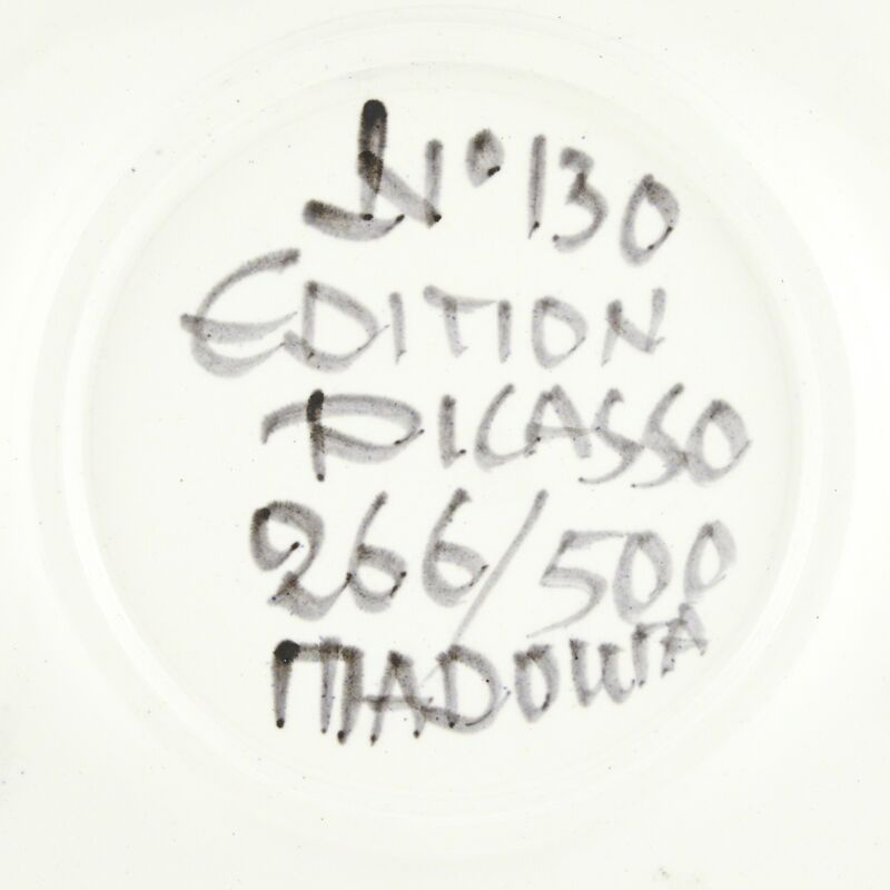 Pablo Picasso, ‘VISAGE NO. 130 (A.R. 479)’, 1963, Design/Decorative Art, Painted and glazed white ceramic plate, Doyle