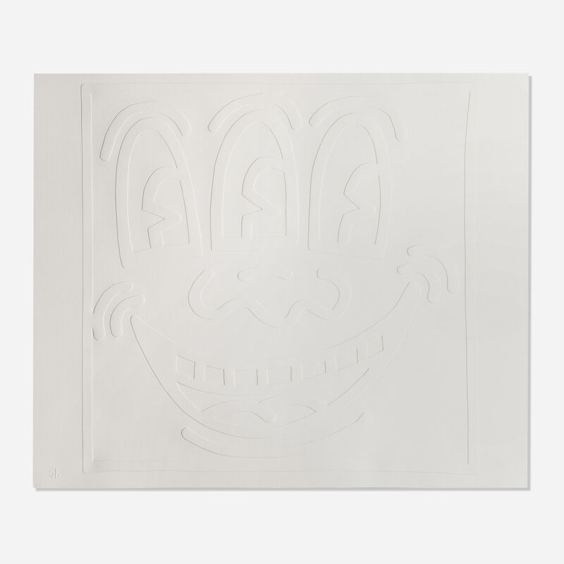 Keith Haring, ‘Three Eyed Monster (from the White Icons series)’, 1990, Print, Embossing on Arches Cover paper, Rago/Wright/LAMA