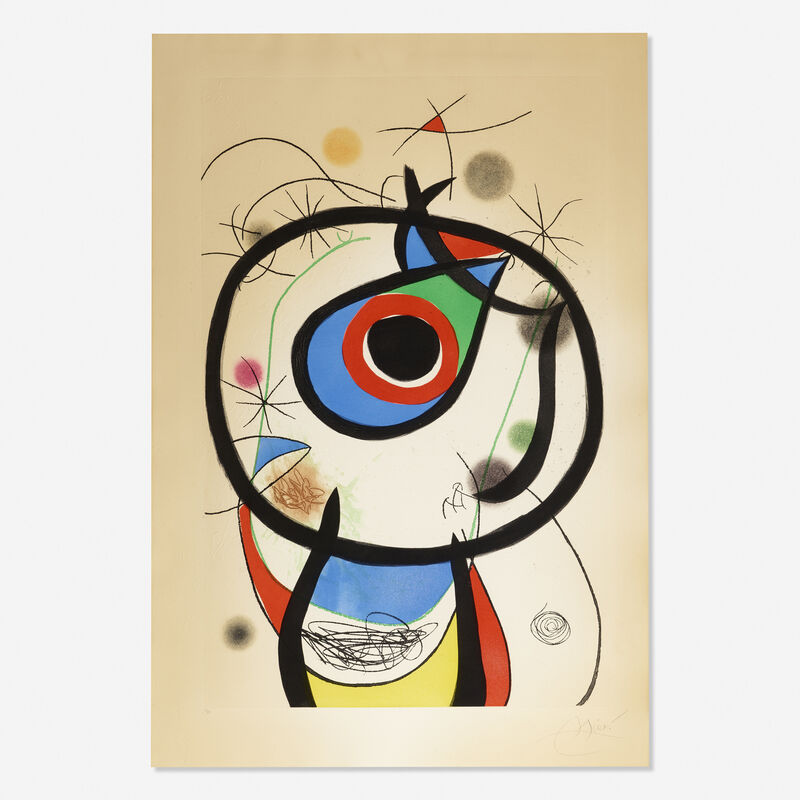 Joan Miró, ‘Galathee’, 1976, Print, Carborundum etching and aquatint in colors on Arches with embossing, Rago/Wright/LAMA