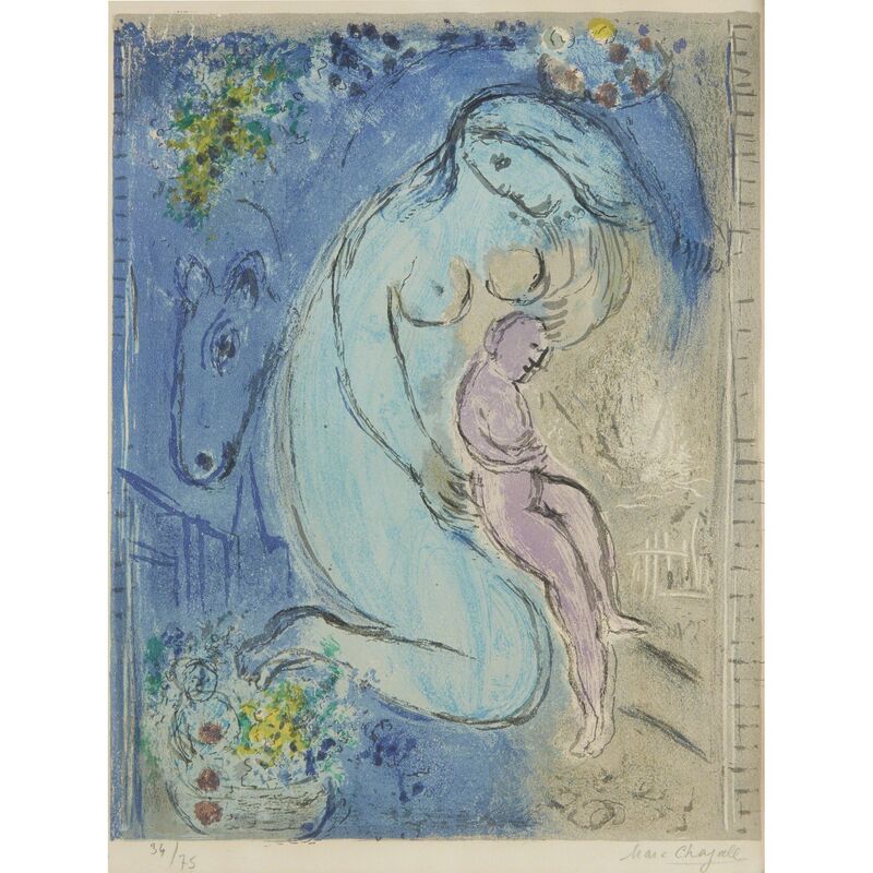 Marc Chagall, ‘Quai Aux Fleurs’, 1954, Print, Color lithograph on Arches, Freeman's