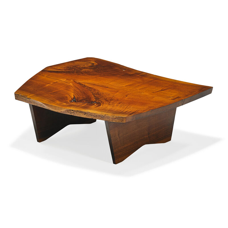 George Nakashima, ‘Fine coffee table, New Hope, PA’, 1961, Design/Decorative Art, Figured walnut, Rago/Wright/LAMA