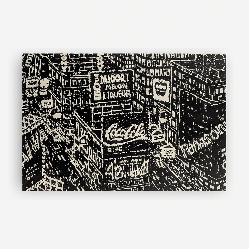 Yvonne Jacquette, ‘42nd Street’, 1987, Print, Linocut, Capsule Gallery Auction