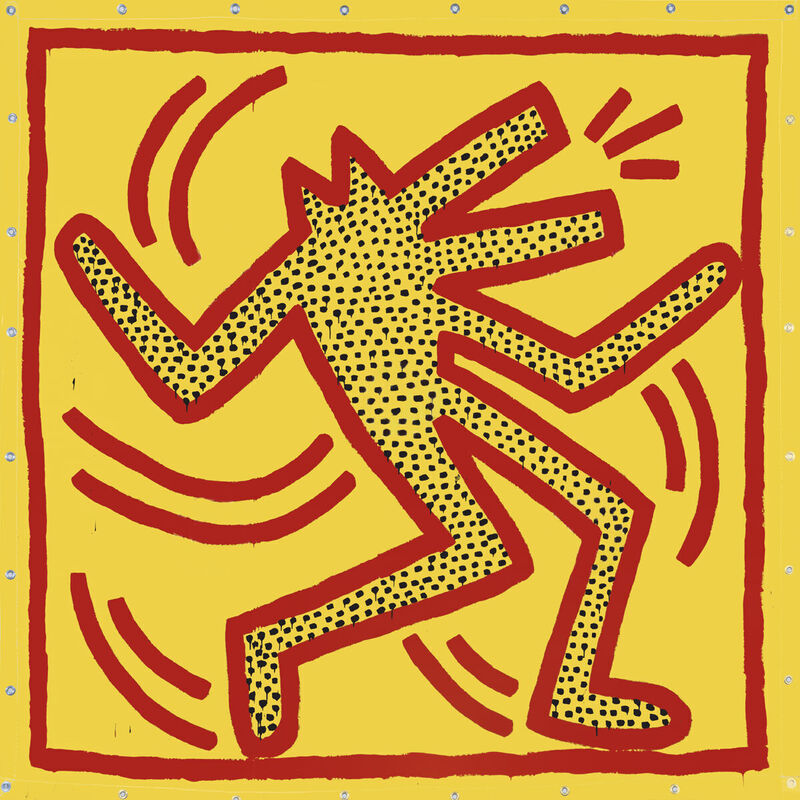 Keith Haring, ‘Untitled, 1982 (Red Dog on Yellow)’, 2015, Reproduction, Pigment print on premium paper, Art Commerce