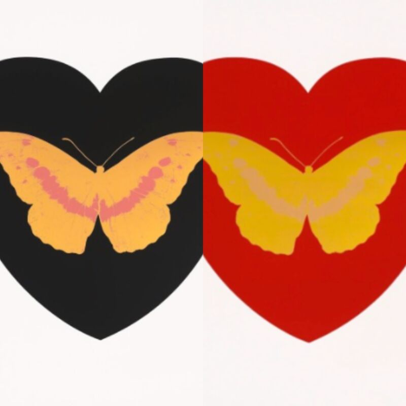 Damien Hirst, ‘I Love You (Pair)’, 2015, Print, Screenprints on paper, edition of 14, Robin Rile Fine Art