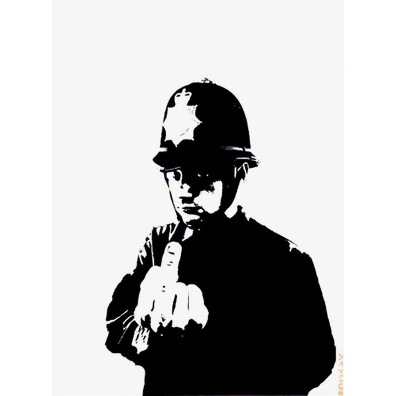 Banksy, ‘Rude Copper Unsigned Edition ’, 2002, Print, Screenprint on paper, The Drang Gallery