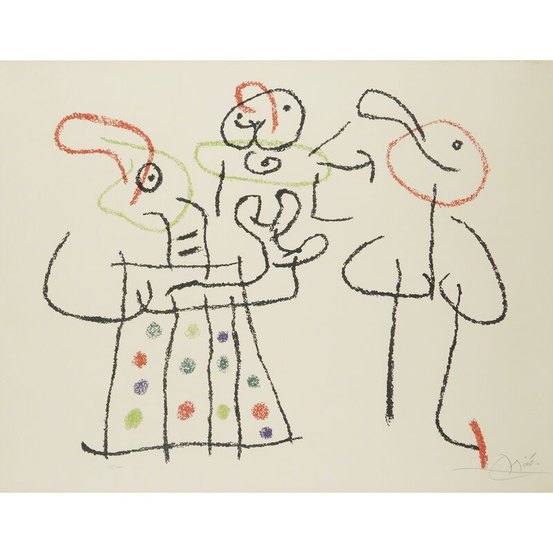 Joan Miró, ‘Ubu Aux Baleares Plate 12’, 1971, Print, Color lithograph on Arches, Freeman's