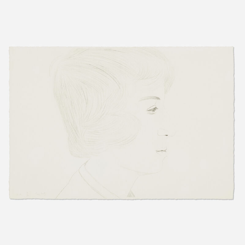 Alex Katz, ‘Profile of Vincent’, 1974, Print, Drypoint on German etching paper, Rago/Wright/LAMA