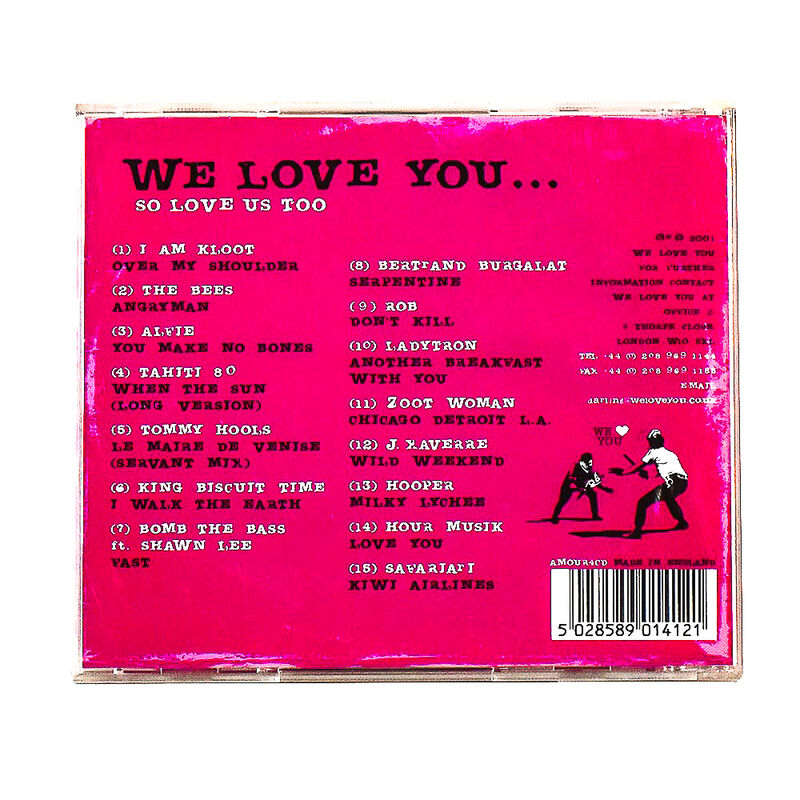 Banksy, ‘WE LOVE YOU SO LOVE US TOO (CD)’, 2001, Ephemera or Merchandise, Artwork printed in colors on cd insert cover and on back cover insert as well., Silverback Gallery