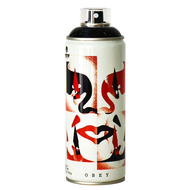 Shepard Fairey, ‘CUT IT UP (Spray Can)’, 2019, Sculpture, Metal Spray Can printed in colors. Housed in custom wood display box, Silverback Gallery