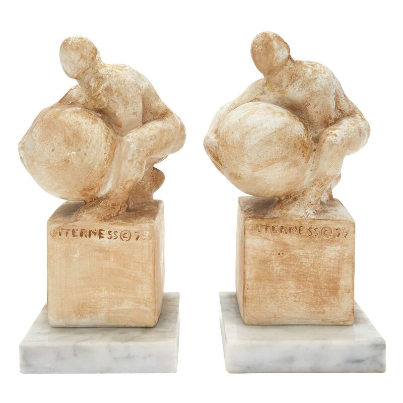 Tom Otterness, ‘(i) Man and Angel II (ii) Bookends (pair) (iii) Stacked Men’, 1981, Design/Decorative Art, Doyle