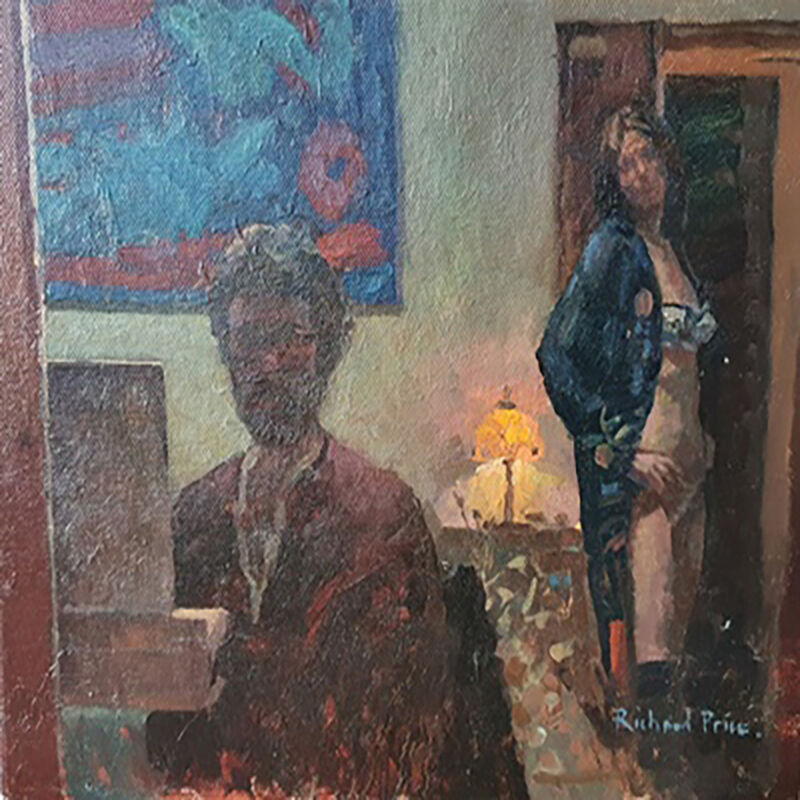 Richard Price, ‘Self Portrait with Model (Muse)’, Undated, Painting, Oil on Board, Floren Gallery