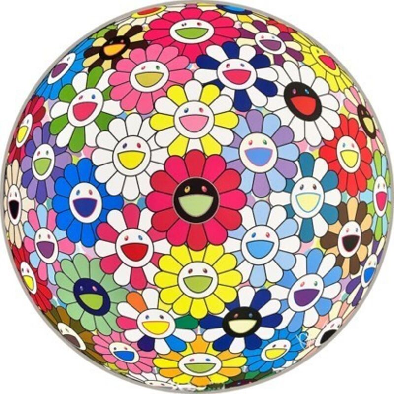 Takashi Murakami, ‘Flowerball: Hold Me Tight’, 2017, Print, Offset print, cold stamp and high gloss varnishing, Lougher Contemporary