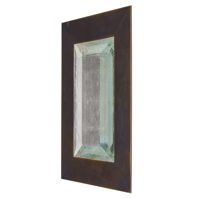 Bark Frameworks Inc., ‘Mirror, New York’, 1990s, Design/Decorative Art, Bronze, Mirrored Beveled Glass, Rago/Wright/LAMA