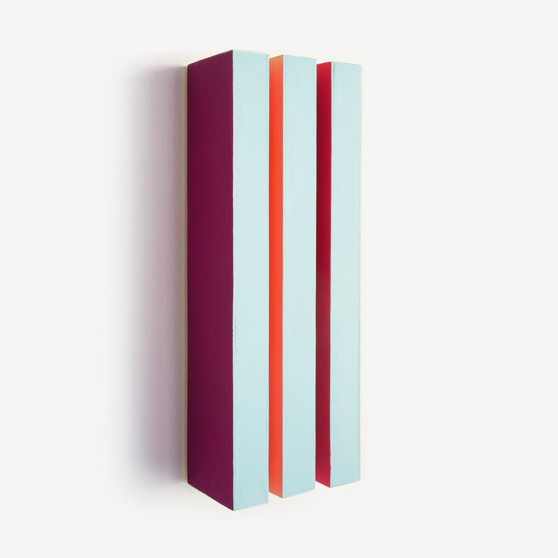Adam Frezza & Terri Chiao, ‘5 Lines’, 2020, Sculpture, Acrylic paint on wood, Uprise Art