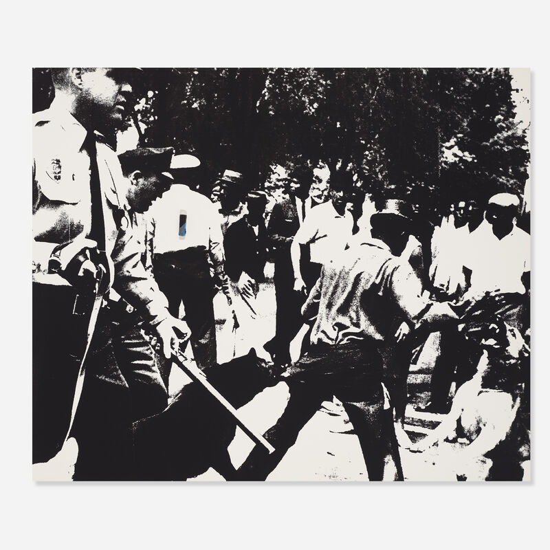Andy Warhol, ‘Birmingham Race Riot from the X + X (Ten Works by Ten Painters) portfolio’, 1964, Print, Screenprint on paper, Rago/Wright/LAMA