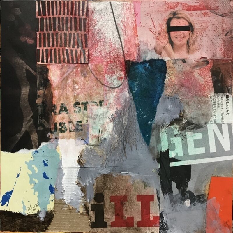 Mikel Frank, ‘Gen iLL’, 2020, Drawing, Collage or other Work on Paper, Mixed Media Collage, Dab Art